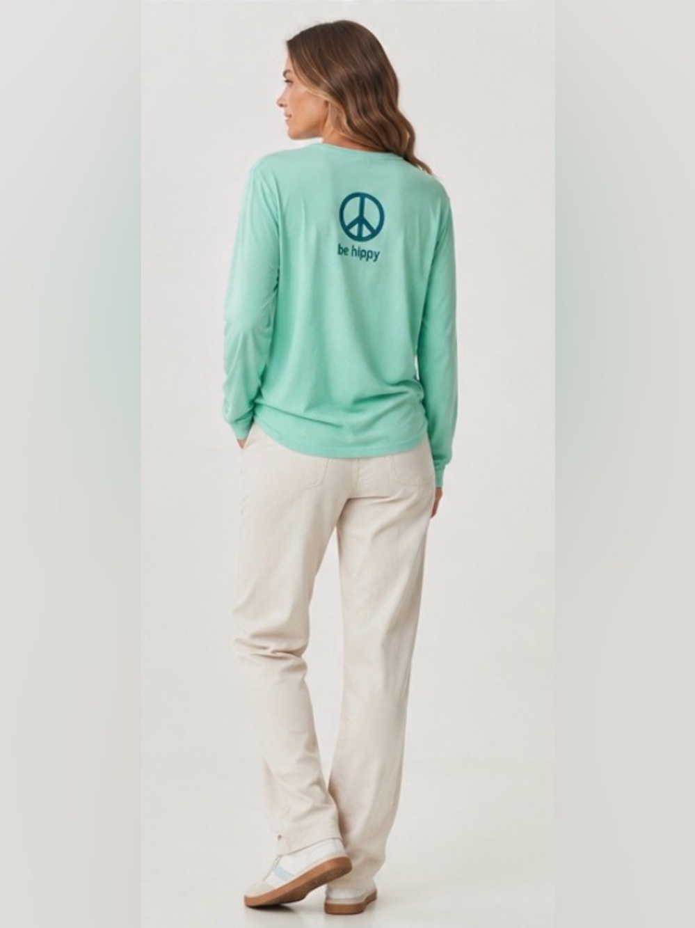 Be Hippy Mint Green 'T-Shirt large NWT - Picture 3 of 13